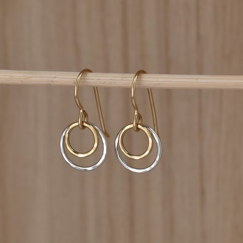 Gold & Silver Hoop Earrings