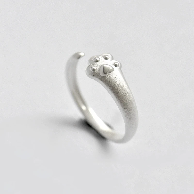 Silver Paw Ring