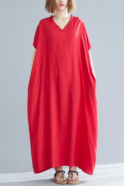 -new Style Short Sleeve Maxi Dress