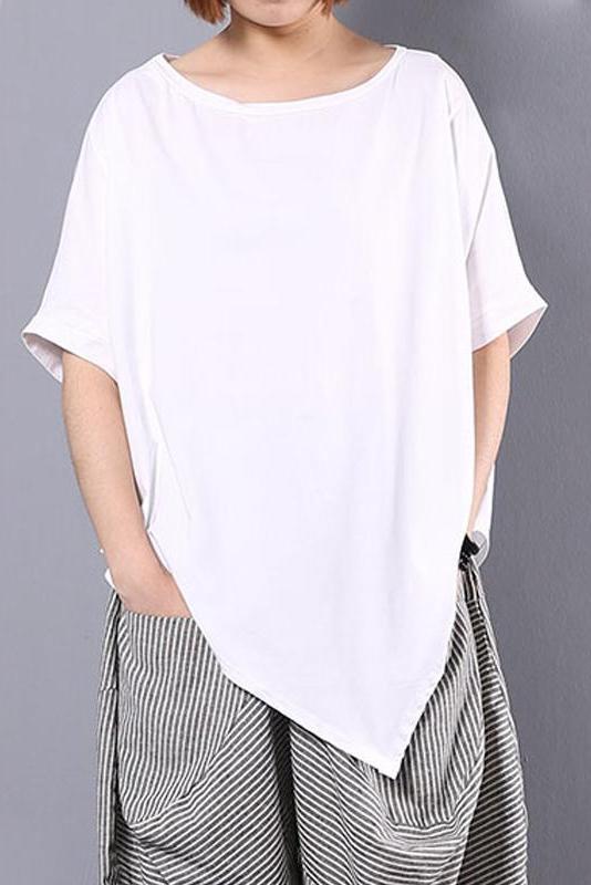 Limited Stock- Irregular Loose 100% Cotton T-shirt