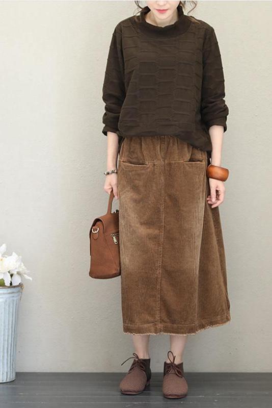 Half High Neck Fleece Loose Tops for Autumn