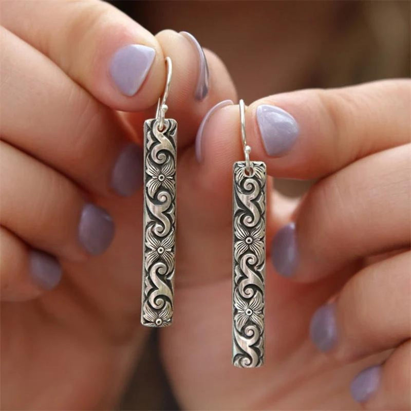 Silver Plated Mandala Earrings