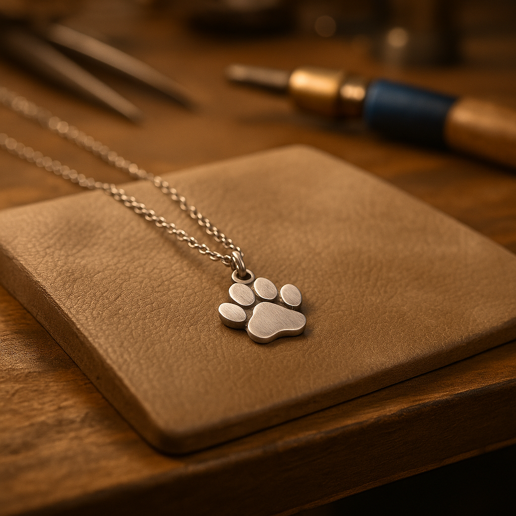 Silver Paw Necklace – Stainless Steel