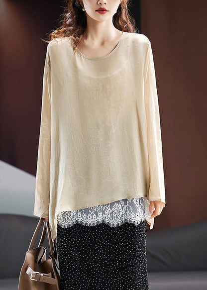 Mulberry O Neck Chiffon Upf 50+ Smock Tops Summer