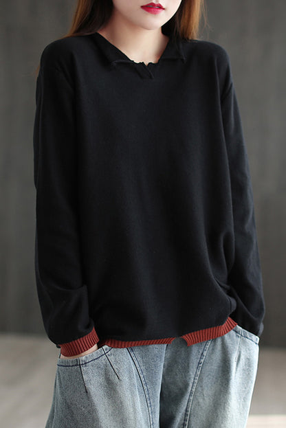Long-sleeved Loose Top Sweater