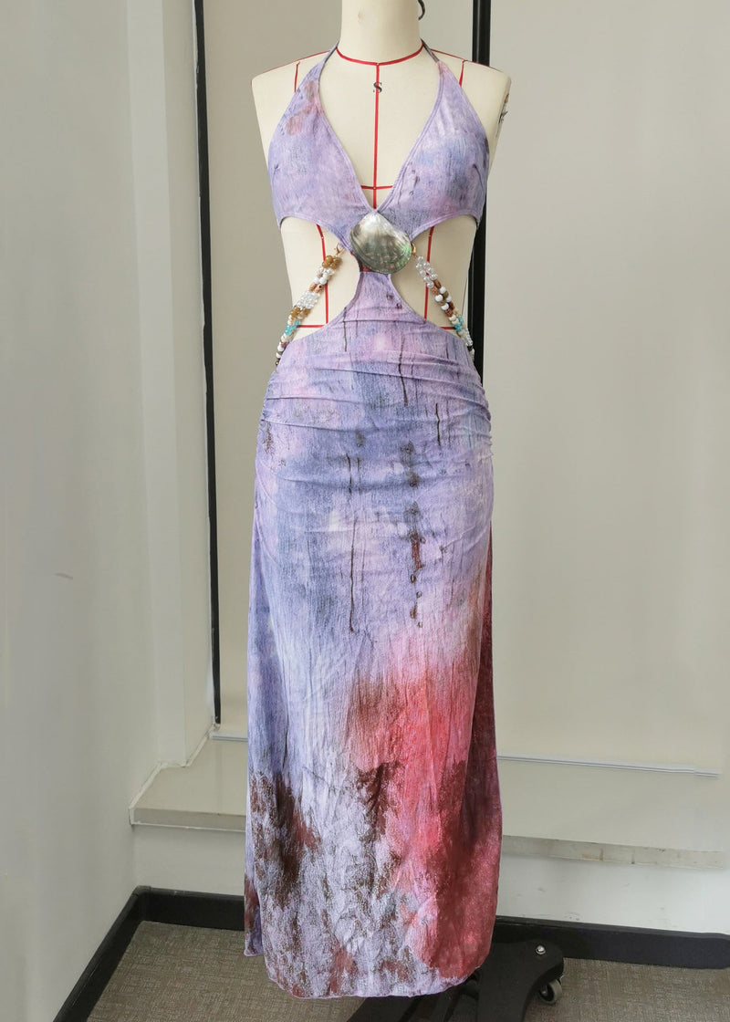 Backless Lace Up Long Dress New Style