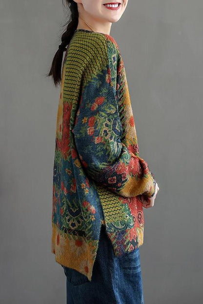 Autumn Retro Knitted Sweater