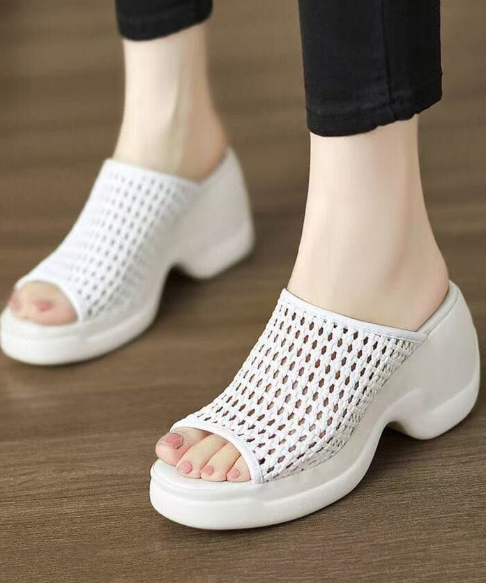 Hollow Out Platform Shoes for Slide Sandals