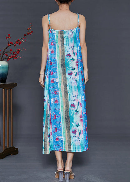 Blue Print Silm Fit Cotton Sundress Summer