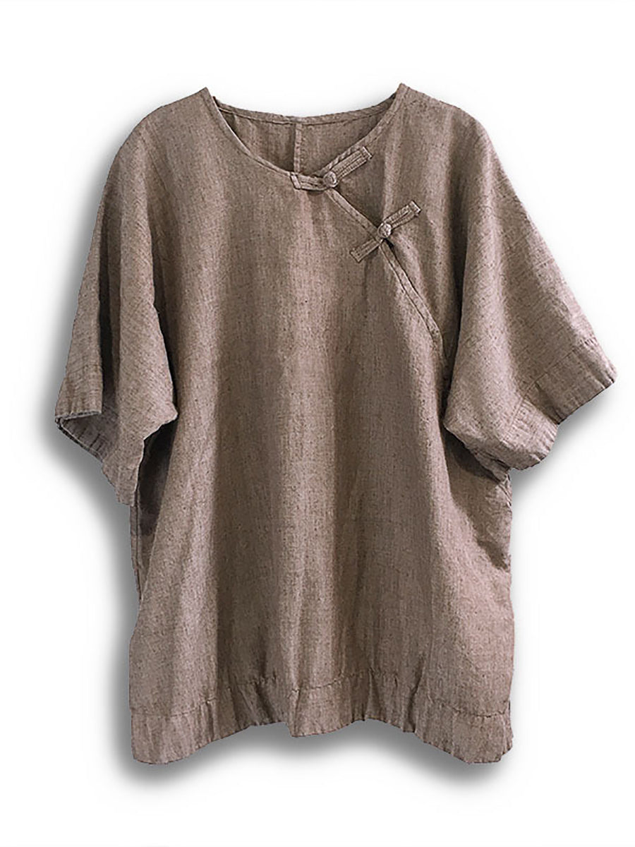 Summer Buckle Ramie Shirt