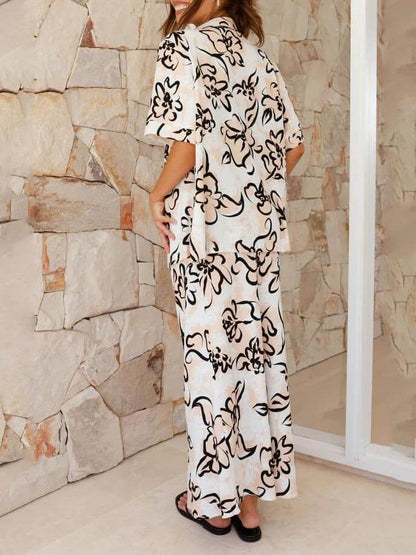 Print Botanical Loose Shirt