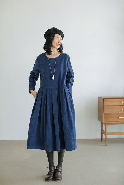 Corduroy a Line Dresses