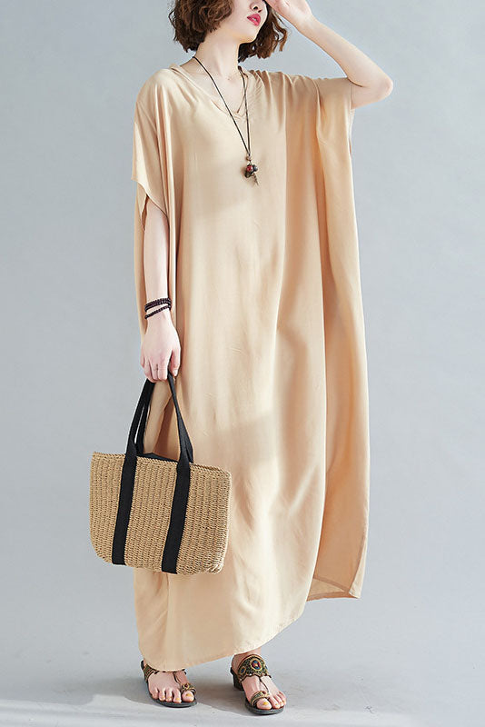 -new Style Short Sleeve Maxi Dress