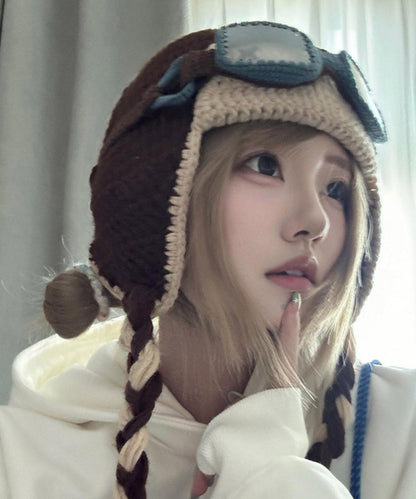 Coffee Versatile Knit Boonie Hat