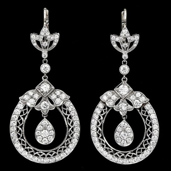 Crystal Dangling Earrings