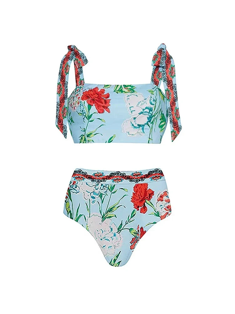 Lace-Up Swimsuit