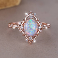 Opal Rose Ring