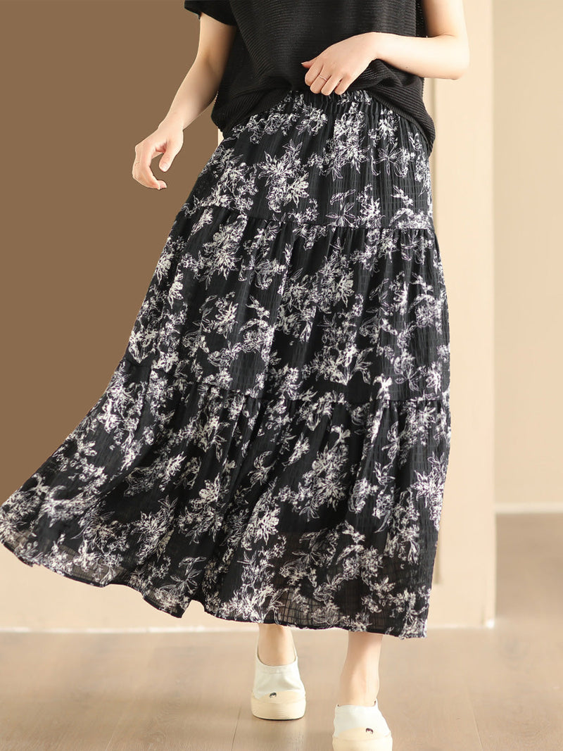 Summer Cotton Loose Skirt