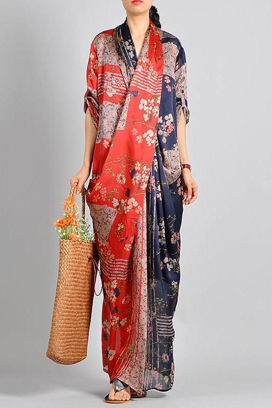 Limited Stock- Spliced Print Tencel Dress