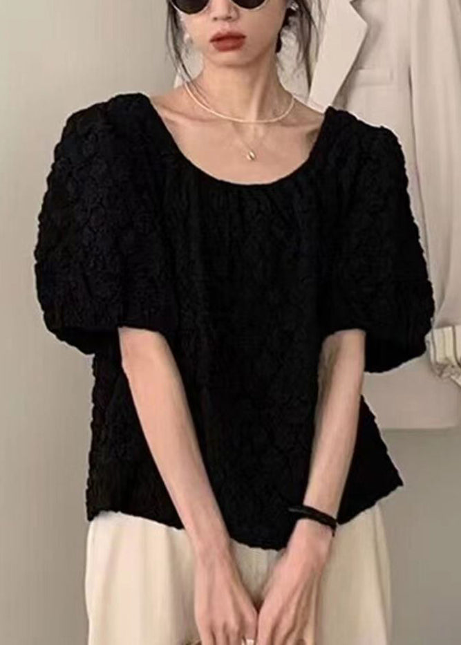 Apricot Square Collar Cotton Top Summer