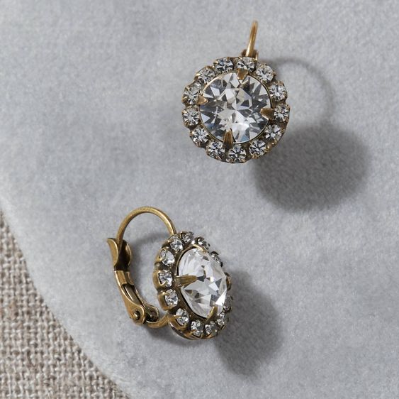 Glass Rounded Earrings