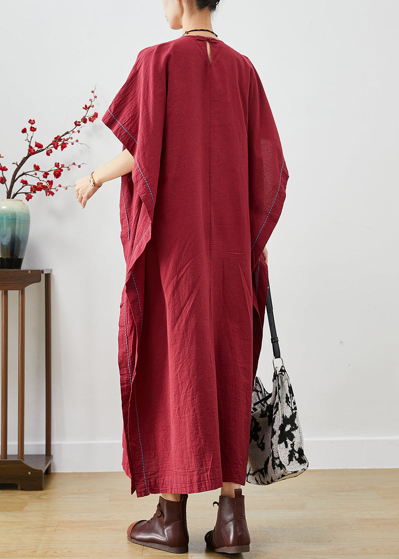 Mulberry Embroidered Patchwork Cotton Dresses Summer