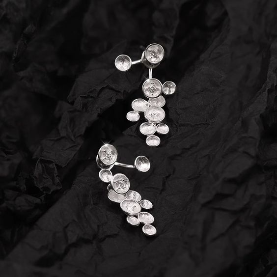 Dangling Silver Earrings