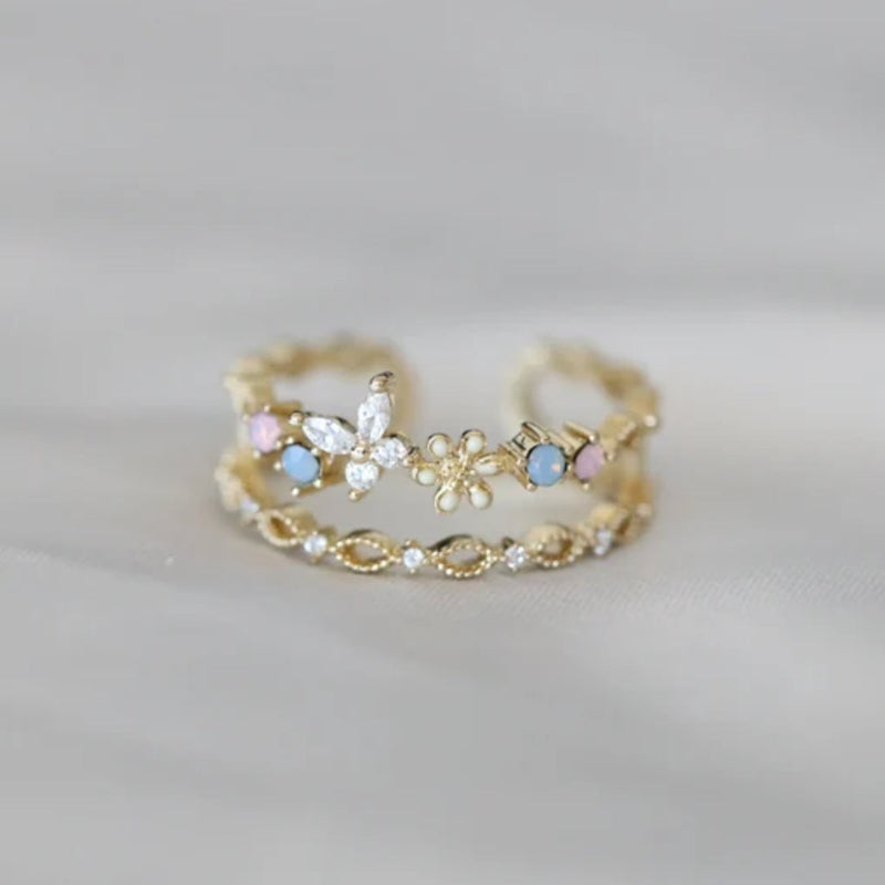 Flower Gold Ring