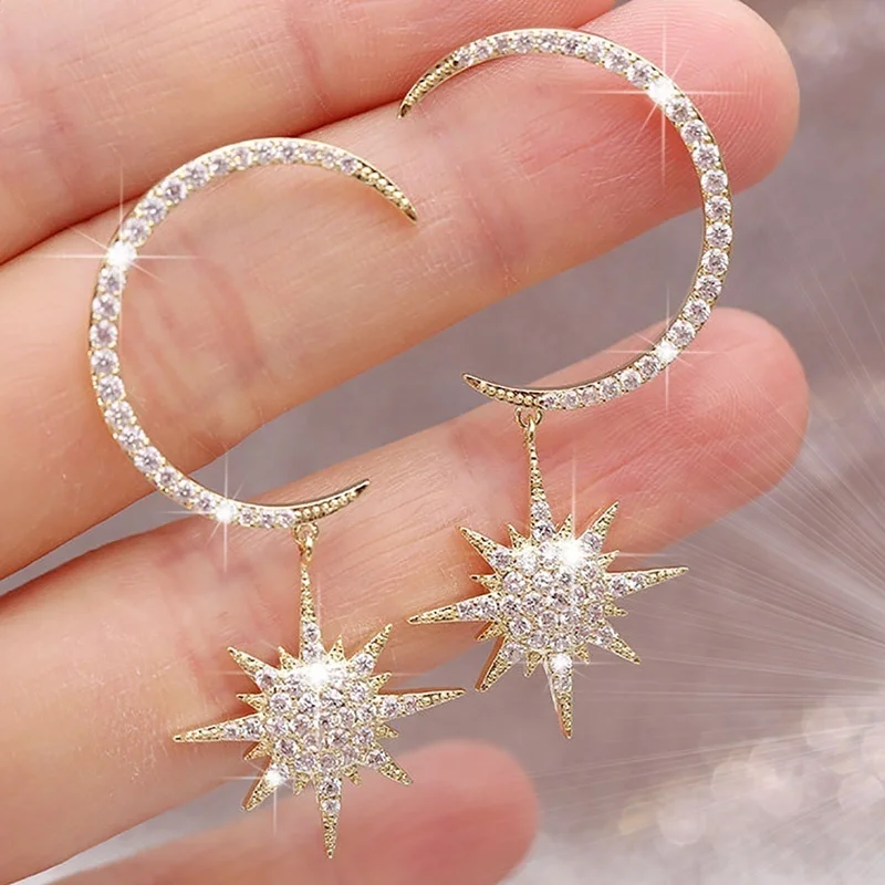 Moon & Star Earrings