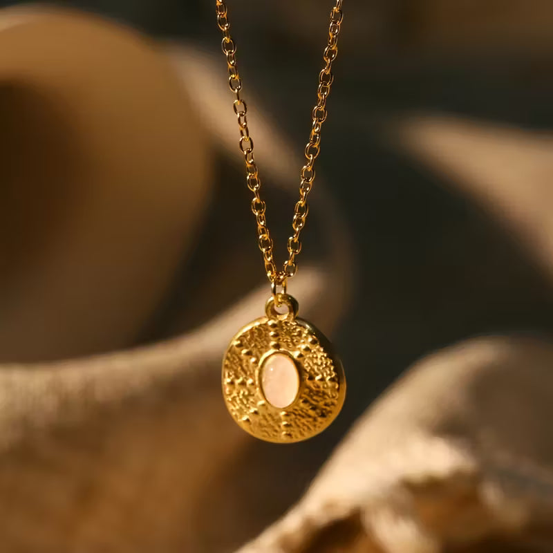 Pink Stone Grace Necklace