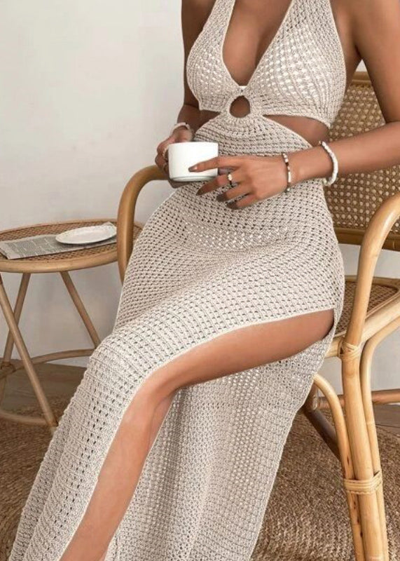 Summer New Hollow Out Knitted Swimwear Cover Up