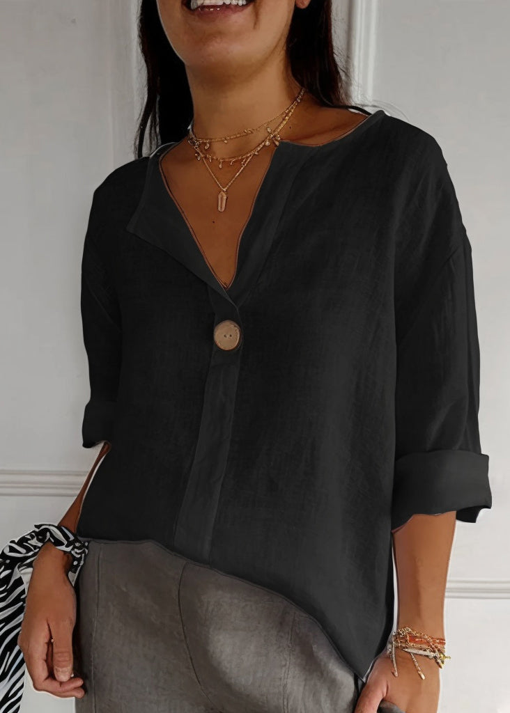 Navy O Neck Cotton T Shirts Top Summer