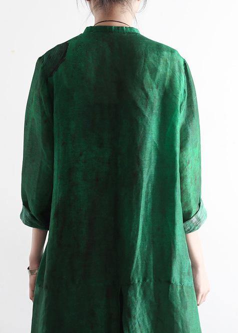Spring Loose Large Art Silk Cardigan