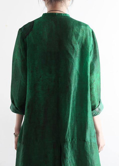 Spring Loose Large Art Silk Cardigan