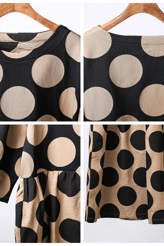 Polka Dots Loose Dress