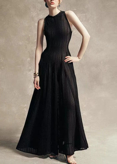 Stylish White Hollow Out Lace Party Dress Sleeveless