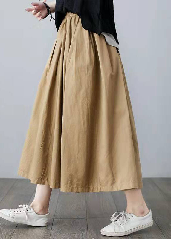 Summer Loose Wide-leg Pants Cropped Trousers