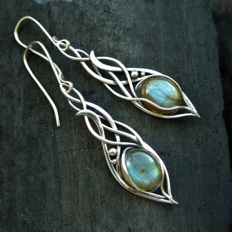 Opal Dangling Earrings