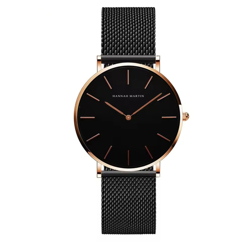 Rose Gold Wristwatch Featuring Quartz Movement
