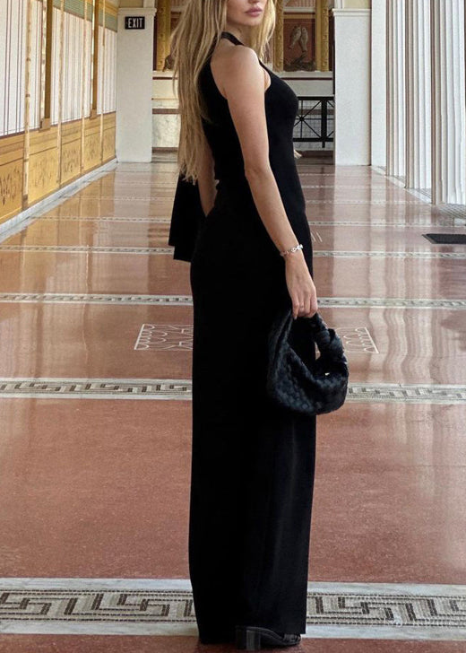 European and American Style White Slash Neck Lace Up Slim Fit Long Dresses