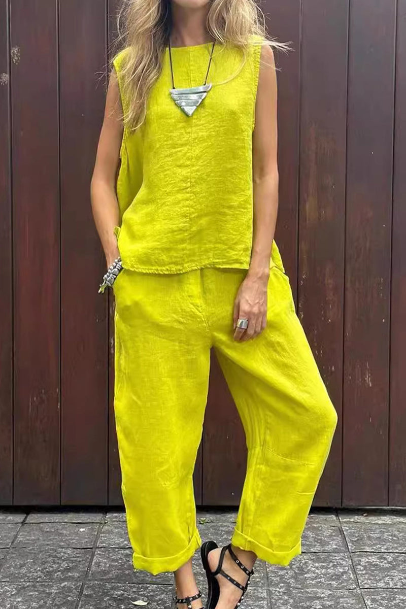 Tank Top Long Pants Set