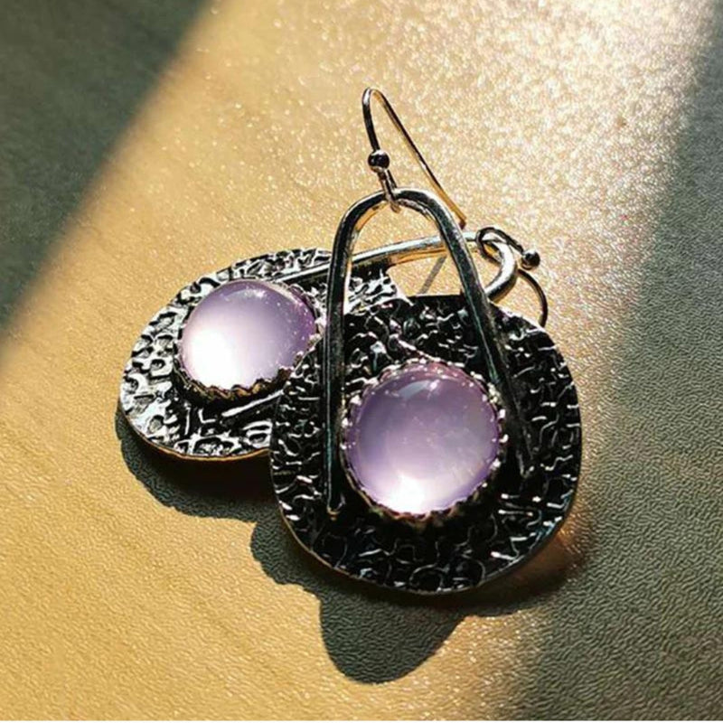 Silver Star Crystal Earrings