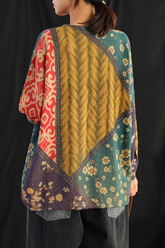 Colored Printed Soft Comfortable Warm Sweater