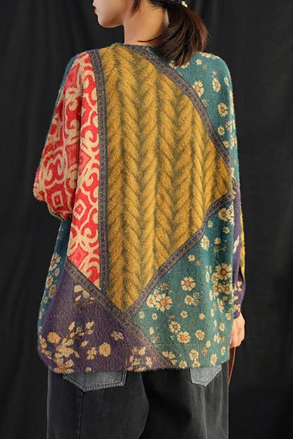 Colored Printed Soft Comfortable Warm Sweater