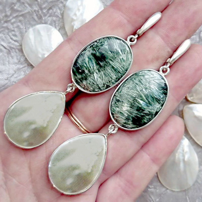 Natura Stone Drop Earrings
