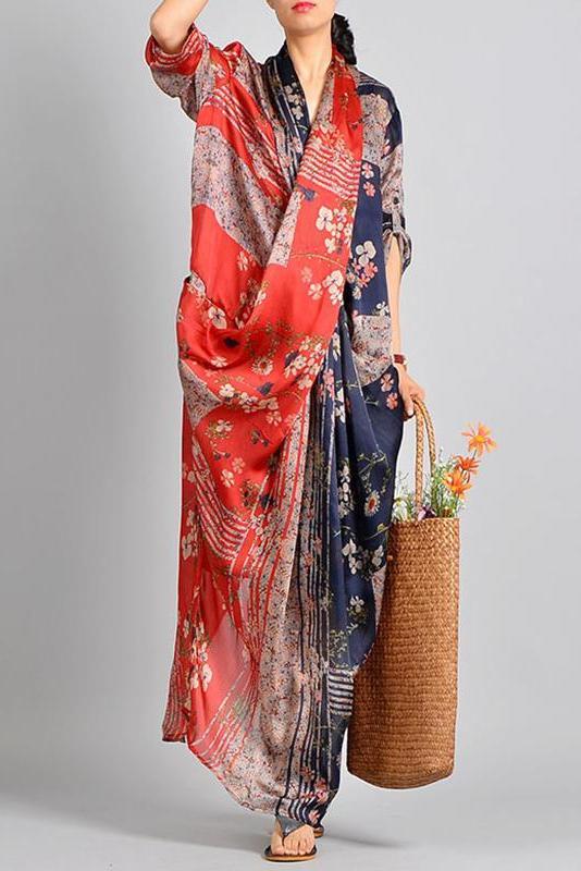 Limited Stock- Spliced Print Tencel Dress