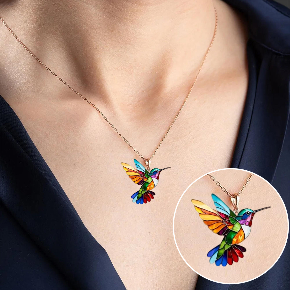 Hummingbird Necklace With Bonus Earrings – Limited Time Offer