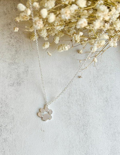 Silver Paw Necklace – Stainless Steel