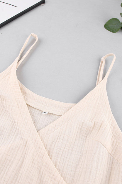 Tie-waist Cotton Cami Dress