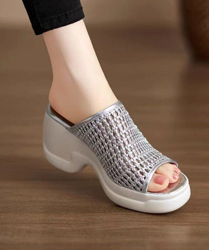 Hollow Out Platform Shoes for Slide Sandals